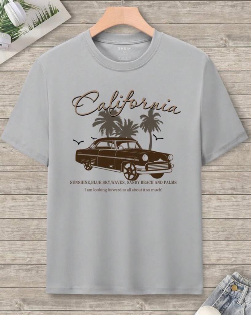 California Tropical T-Shirt Old School